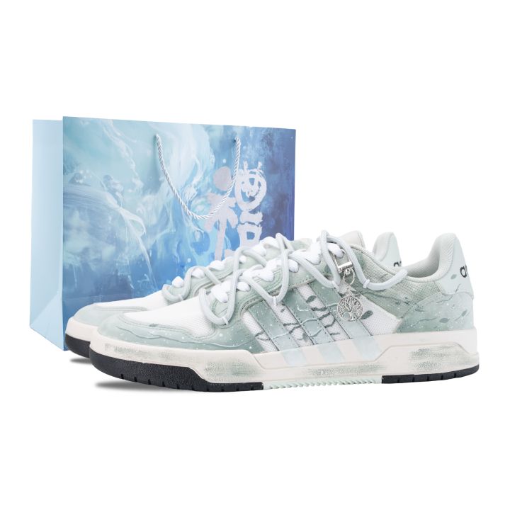 Adidas Adidas ENTRAP Cloud Abode Green Pool Slip Resistant Abrasion Resistant Low top Skateboard Shoes Unisex Light Green