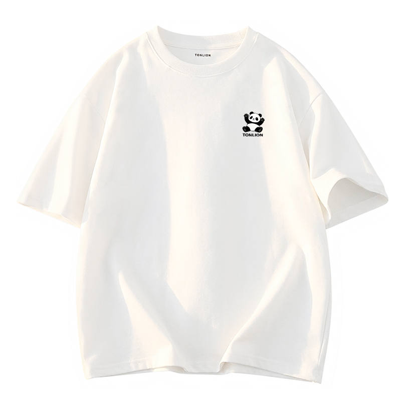 Tonlion T Shirts Unisex Crew Neck Moderate Straight Fit
