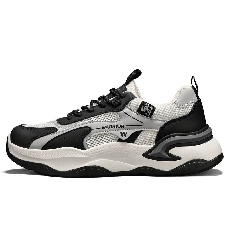 WARRIOR Cushioning Abrasion Resistant Coverage Low top Casual Shoes Men's Beige Black Gray