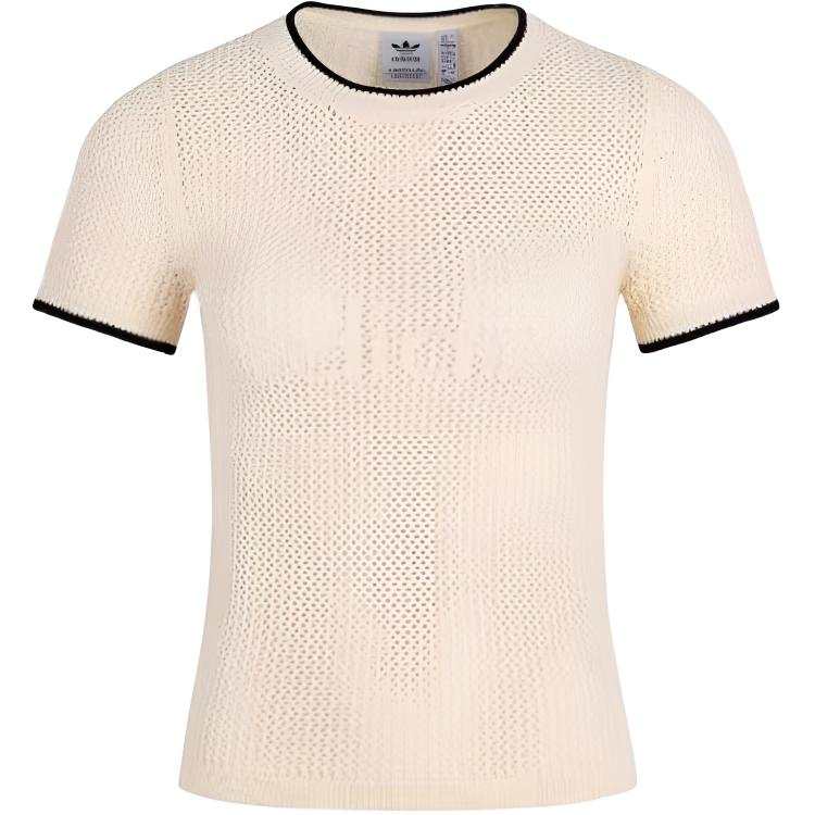 Adidas Originals Adidas Women's Premium Crochet Cali T Shirt Wonder White