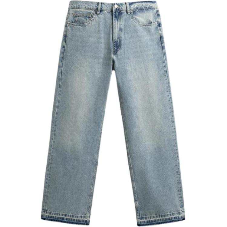 ZARA Jeans Men's Light Blue Moderate Straight Fit Pants