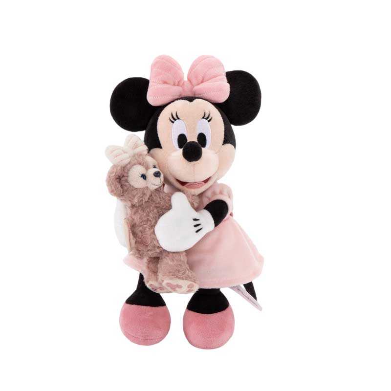 Disney x DISNEYLAND Minnie And ShellieMay Collection Hong Kong Disney Pink Dolls Plush Doll 21cm Height