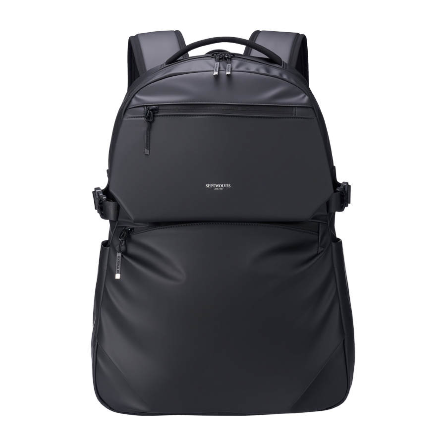 SEPTWOLVES SEPTWOLVES Fabric Backpack Regular Men's Black