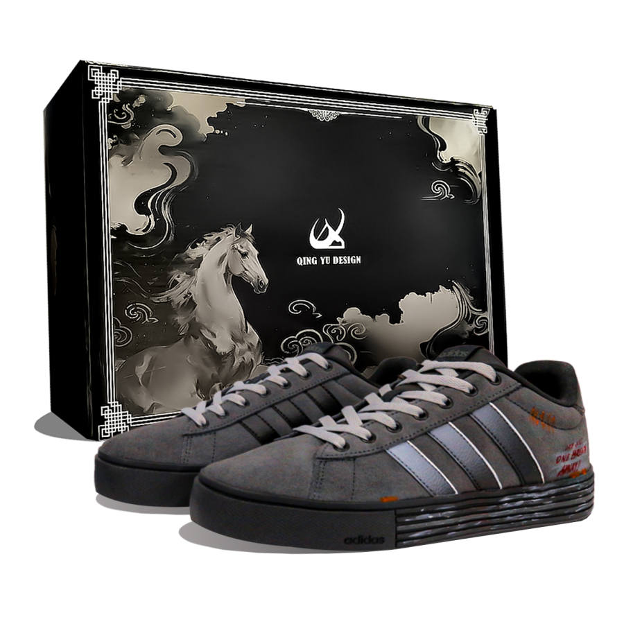 Adidas Adidas Daily 4.0 ONE BREATH AWAY In An Instant, Box Slip Resistant Cushioning Abrasion Resistant Low top