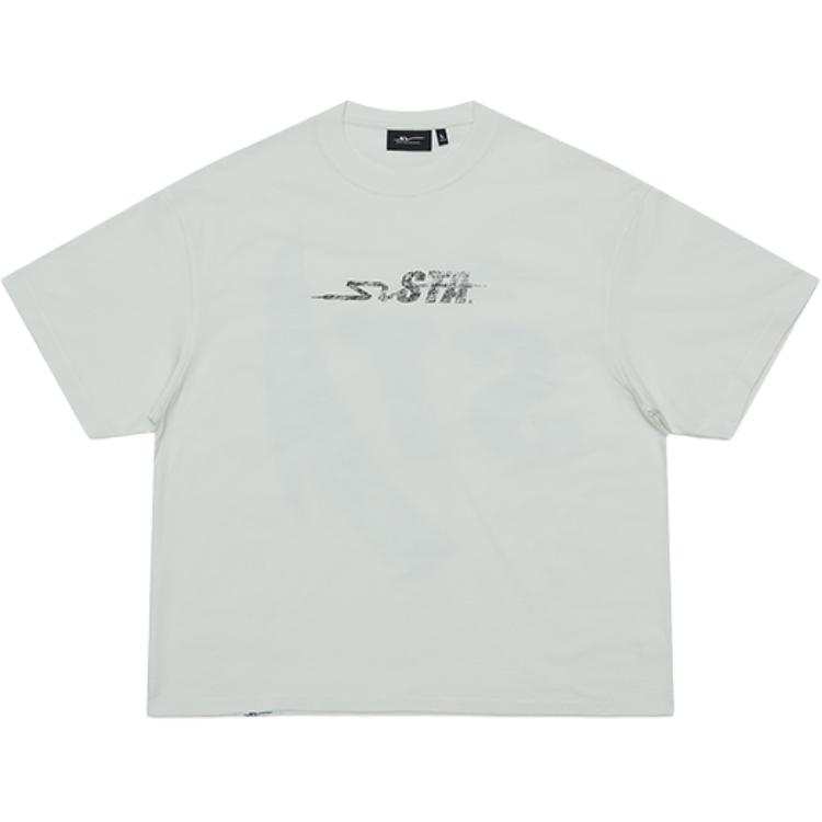 ANTA T Shirts Unisex Coix Seeds White Crew Neck Moderate Straight Fit