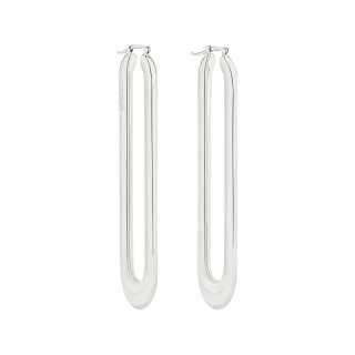 COURREGES Brass Earrings Women's Silver