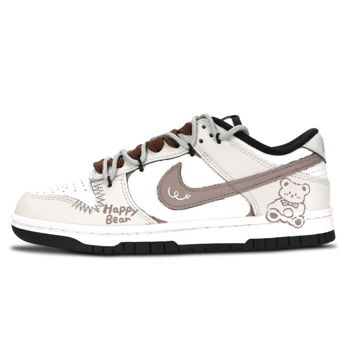 Nike Nike Dunk Black White, Le Bear Sweet Order Leather Low top Skateboard Shoes Unisex