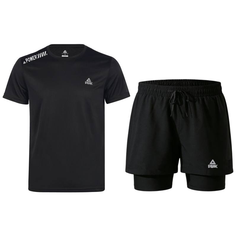 PEAK Casual Sportswear Unisex Two Piece Set Black/White