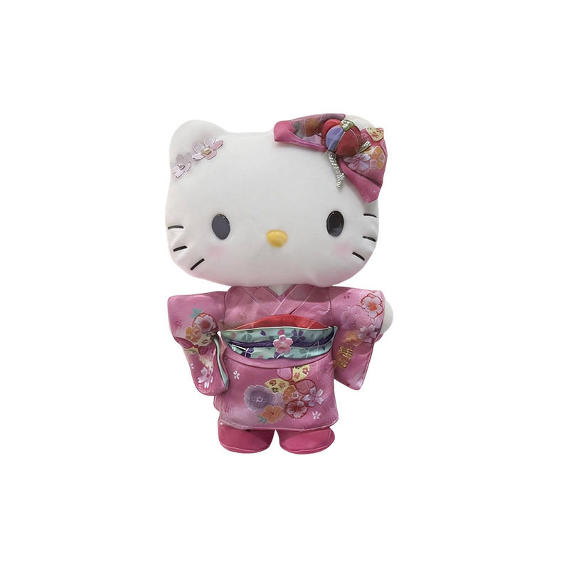 Sanrio Asakusa Temple KITTY Pink Dolls Plush Doll Small High