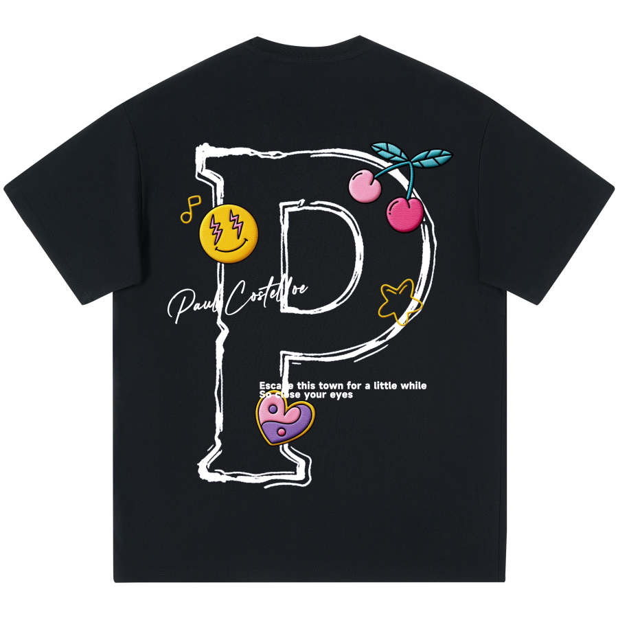 PAUL COSTELLOE T Shirts Unisex Crew Neck Thin Straight Fit