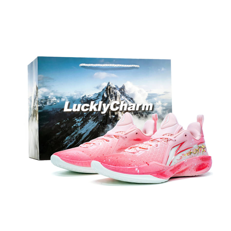 Li-Ning Li Ning Speed 2 Cushioning Abrasion Resistant Low top Basketball Shoes Men's Pink