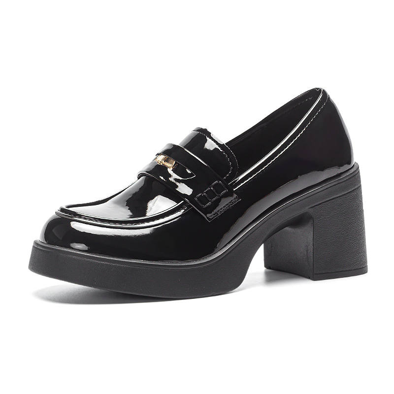 WARRIOR Warrior Loafers 7.5cm Women's Black