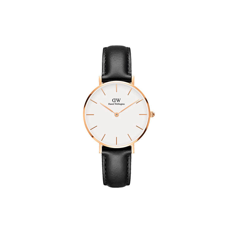 DW/DanielWellington Daniel Wellington DanielWellington Watch Wrist Watches Quartz Movement Genuine Leather Strap White Dial Women's Watch