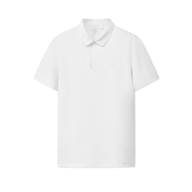 FILA WHITE Polo Shirt Men's Cloud White
