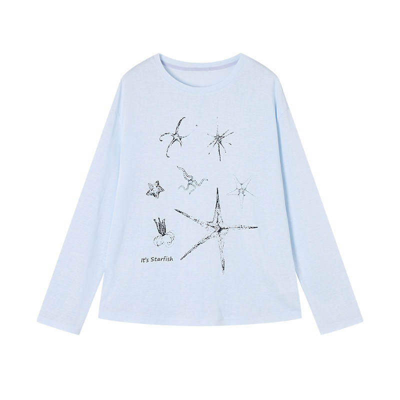 XIANGYING T Shirts Women's Crew Neck Thin