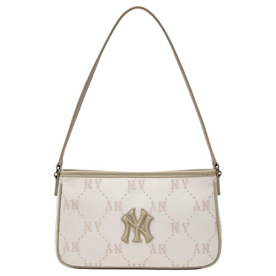 MLB MLB Artificial Leather With Polyester Shoulder Bag, Handbag, Shoulder Bag Mini Women's Dark Cream