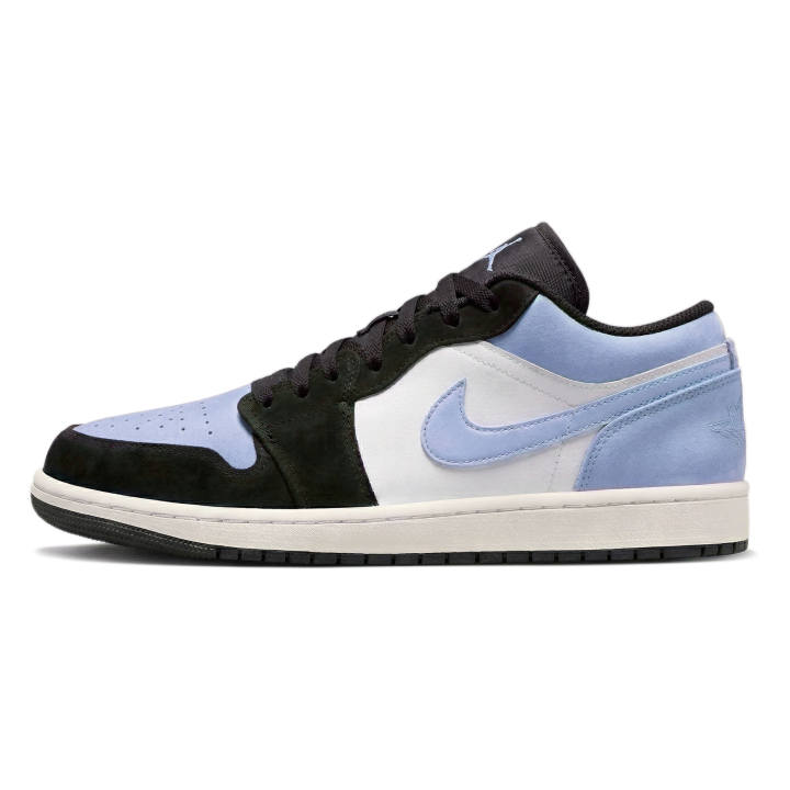 Jordan Jordan Air Jordan 1 Cloud Comfort Sky Blue, Black Cyan Toes Slip Resistant And Breathable Low top