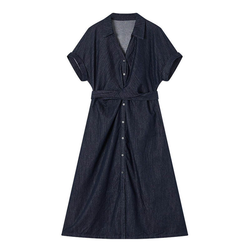 XIANGYING Short Sleeved Dress Women's