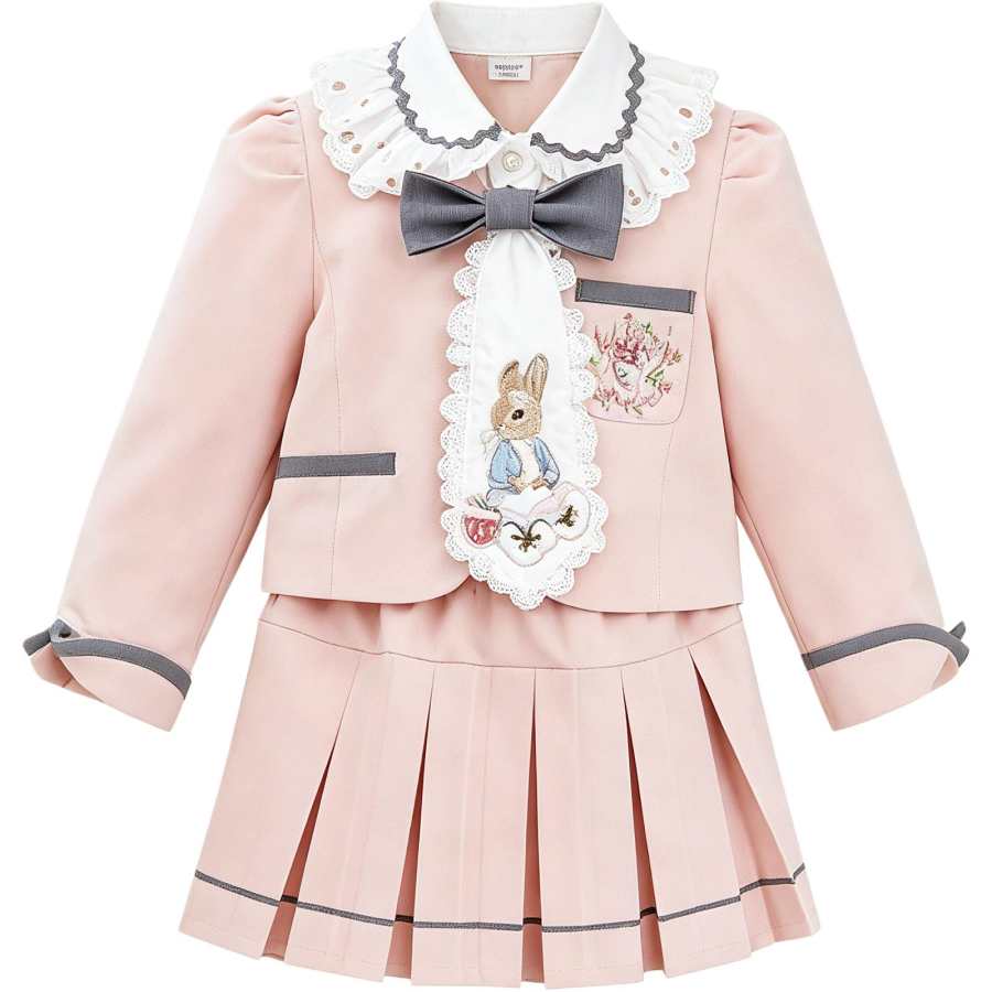 Disney Disney Kids Two Piece Skirt Sets Peter Pan Collar Thin Short