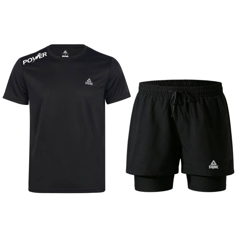 PEAK Casual Sportswear Unisex Two Piece Set Black/White