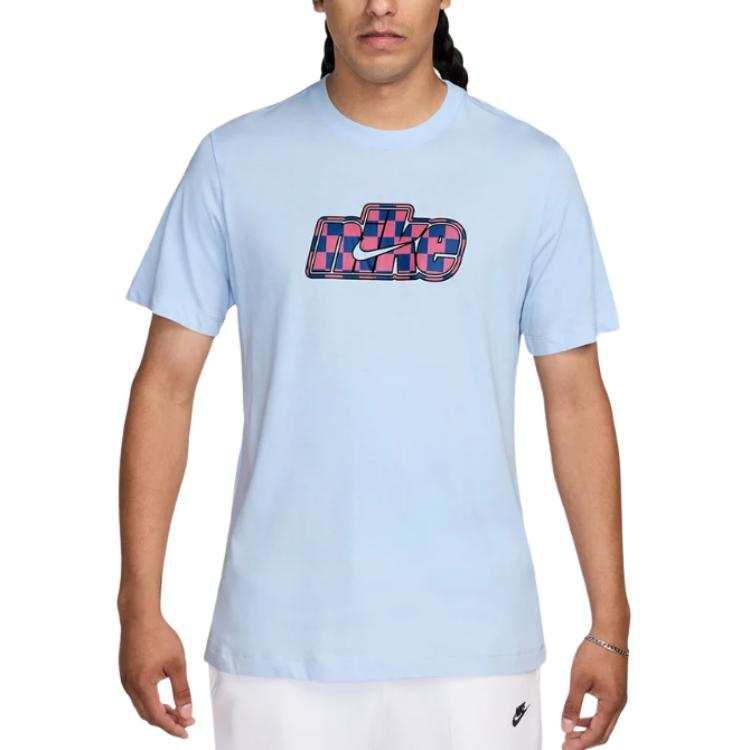 Nike Nike Sportswear T Shirts Men's Blue Crew Neck