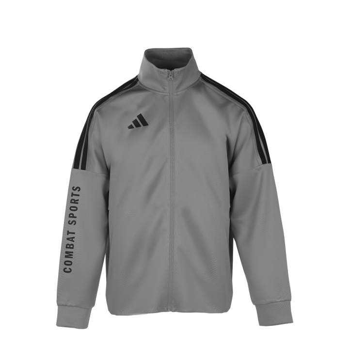 Adidas Adidas Stand Collar Jacket Unisex Gray