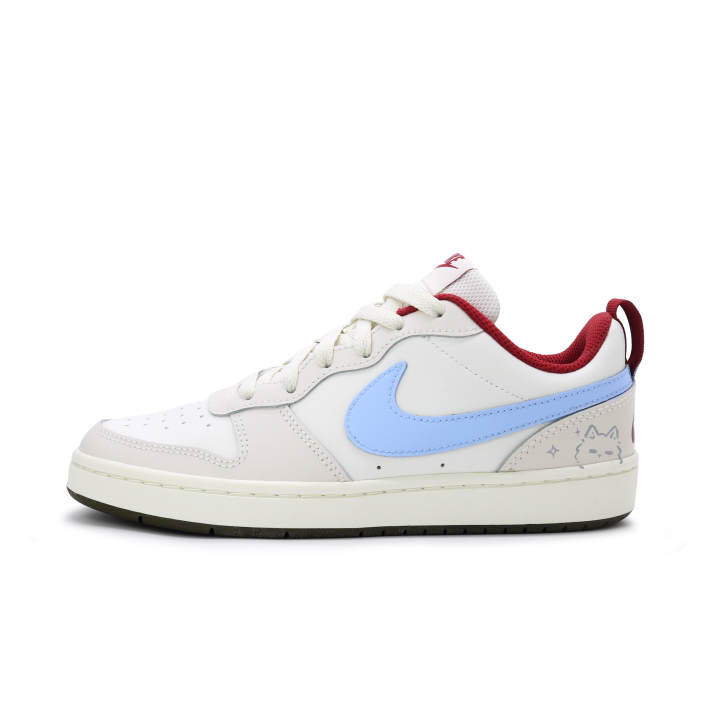 Nike Nike Court Borough 2 Leather Slip Resistant Cushioning Height Increasing Low top Skateboard Shoes Unisex