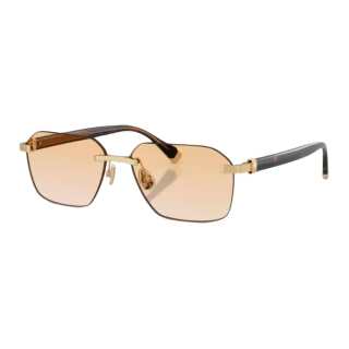Brunello Cucinelli Titanium Irregular Shape Sunglasses Men's Tortoiseshell