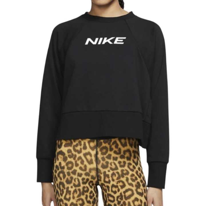Nike Nike Dri Fit Sweatshirts Unisex Black Crew Neck Moderate Straight Fit