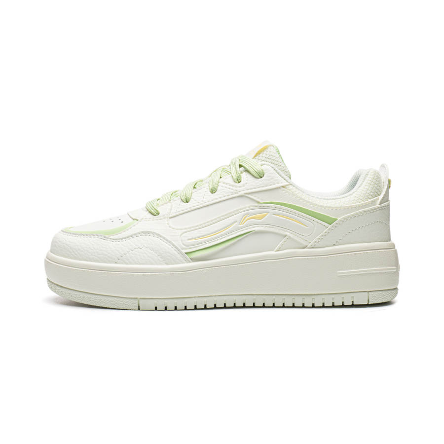 Li-Ning Li Ning Cheese Slip Resistant, Abrasion Resistant, Lightweight, Breathable, Height Increasing Low top Skateboard Shoes