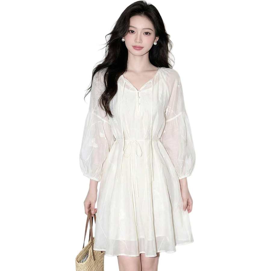 JBBCN Two Piece Skirt Sets Women's V Neck Thin Short