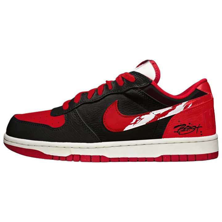 Nike Nike Big Low top Skateboard Shoes Men's Black Red