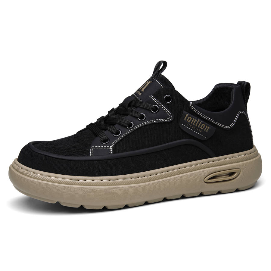 Tonlion Summer Men's Large Head Low top Canvas Shoes Men's