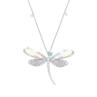 Swarovski Synthetic Cubic Zirconia Necklaces Unisex Silver