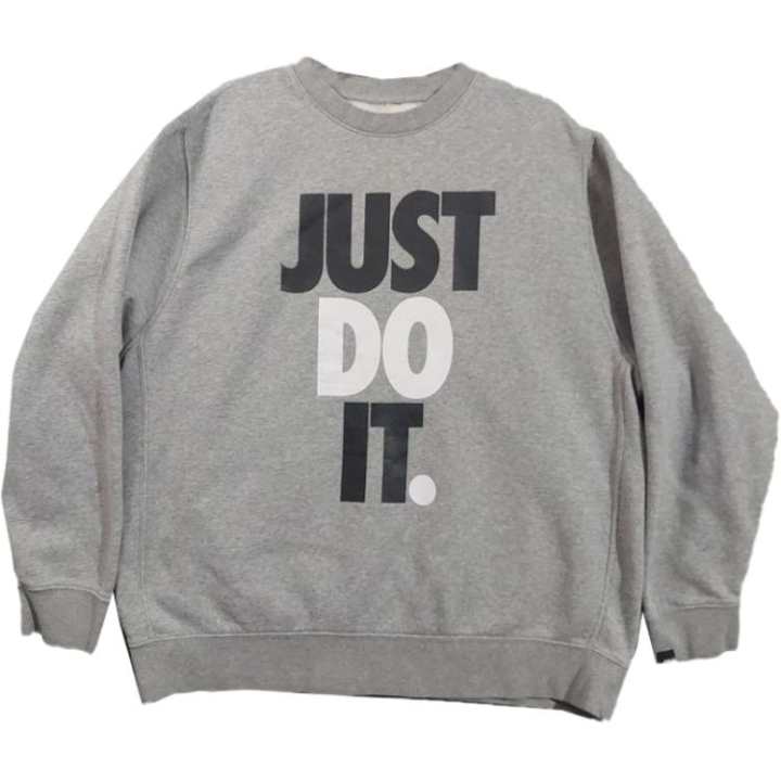 Nike Nike JDI Sweatshirts Men's Gray Crew Neck Moderate
