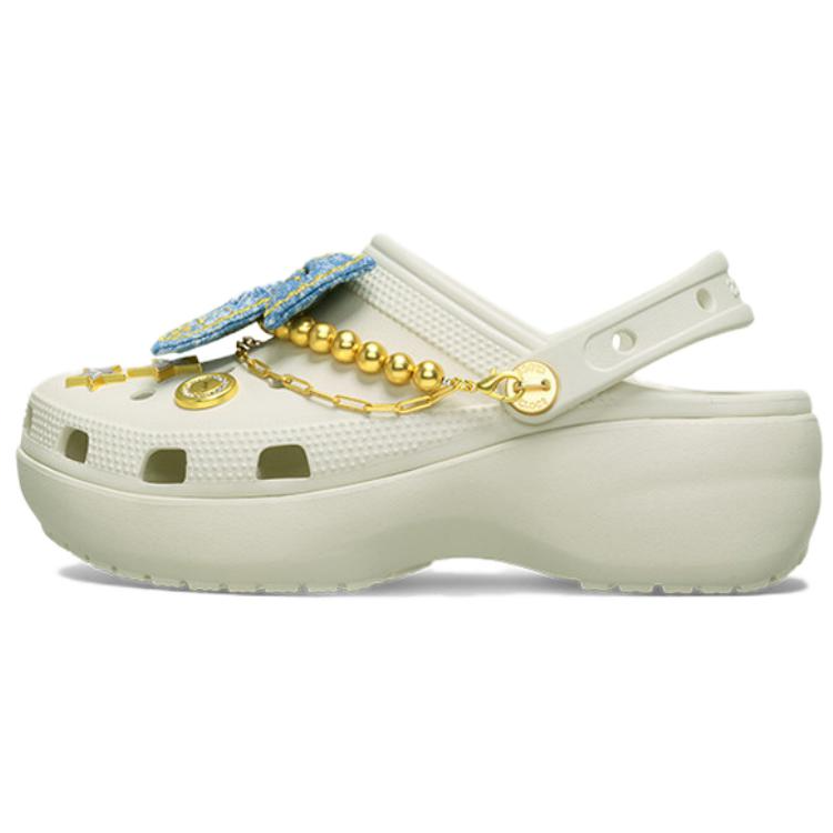 Crocs Crocs Denim Butterfly Cloud EVA Clogs Women's Linen