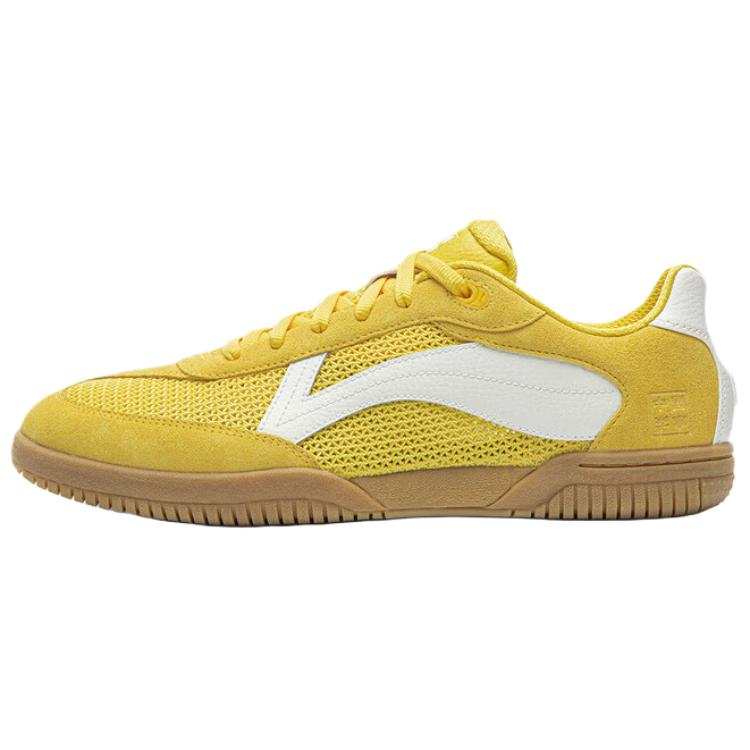 Li-Ning Li Ning Abrasion Resistant Breathable Low top Casual Shoes Men's Yellow Ivory