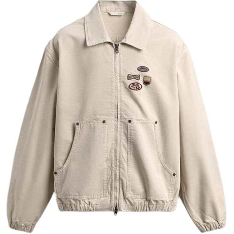 ZARA ZARA Jackets Unisex White Lapel Moderate Workwear