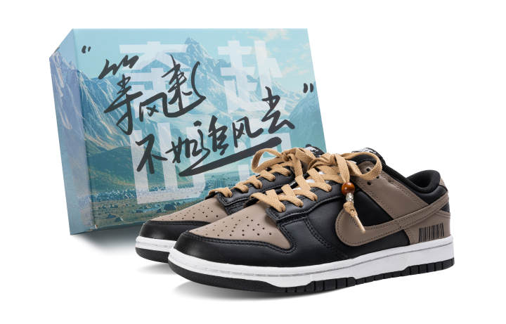 Nike Nike Dunk Thermal Slip Resistant Abrasion Resistant Low top Skateboard Shoes Unisex Black Brown