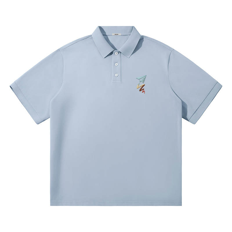 MINISO Polo Shirts Unisex Polo Collar Moderate Straight Fit
