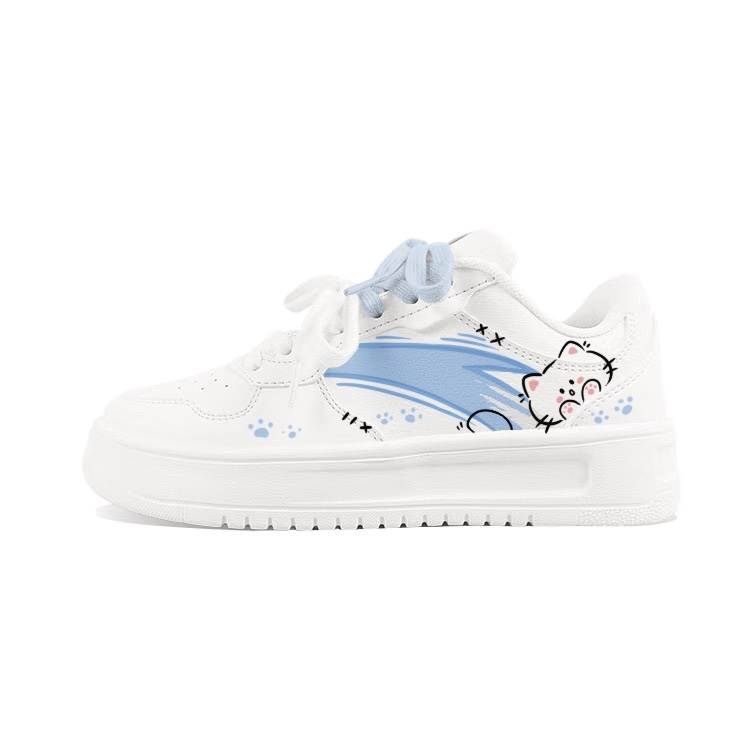Anta Easy Abrasion Resistant Lightweight Low top Skateboard Shoes Women's White