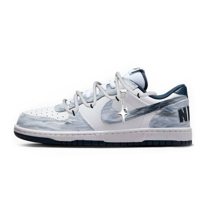 Nike Nike Big Cloud Mist Coast Slip Resistant Abrasion Resistant Low top Skateboard Shoes Men's Mist Blue