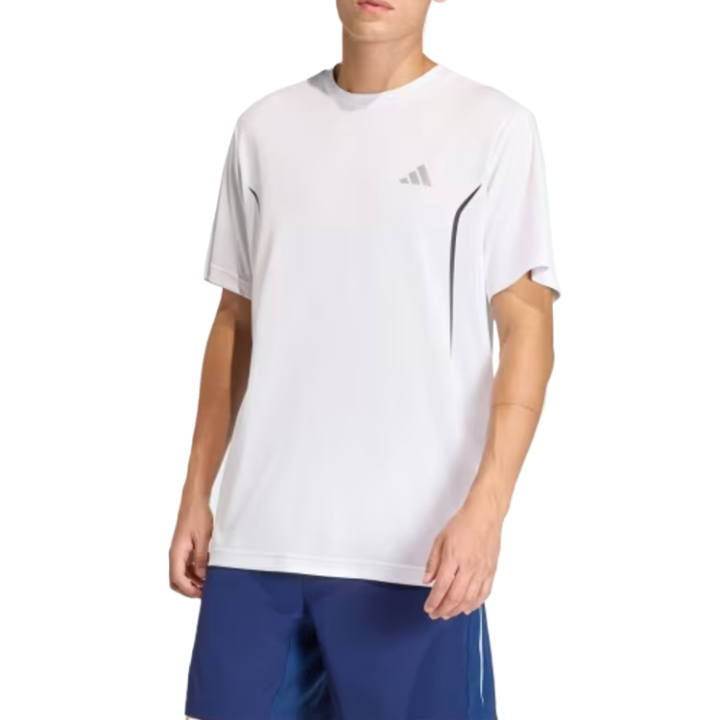Adidas Adidas T Shirts Men's White/Reflective Silver Crew Neck