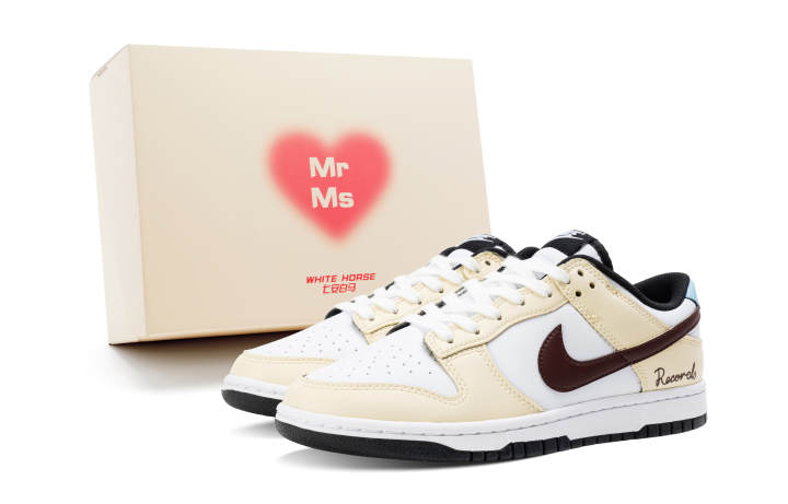 Nike Nike Dunk Slip Resistant Abrasion Resistant Low top Skateboard Shoes Unisex Brown Beige