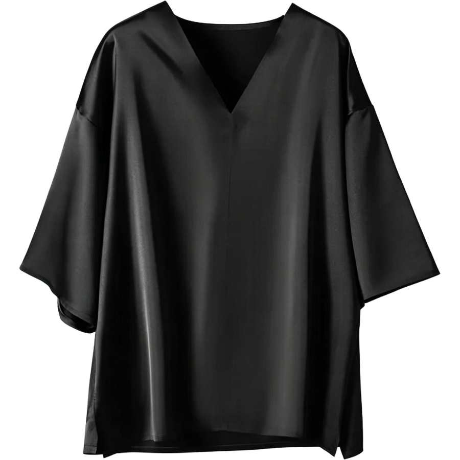 Lnga Landgre T Shirts Unisex V Neck Thin Straight Fit