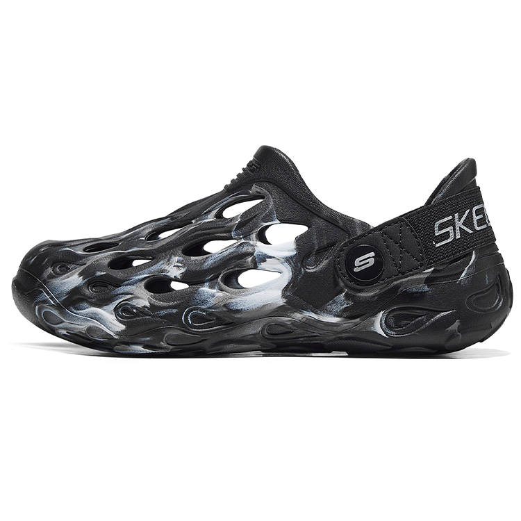 Skechers Kids Breathable, Slip Resistant, Abrasion Resistant Low top Children's Sandals Black Gray Kids'