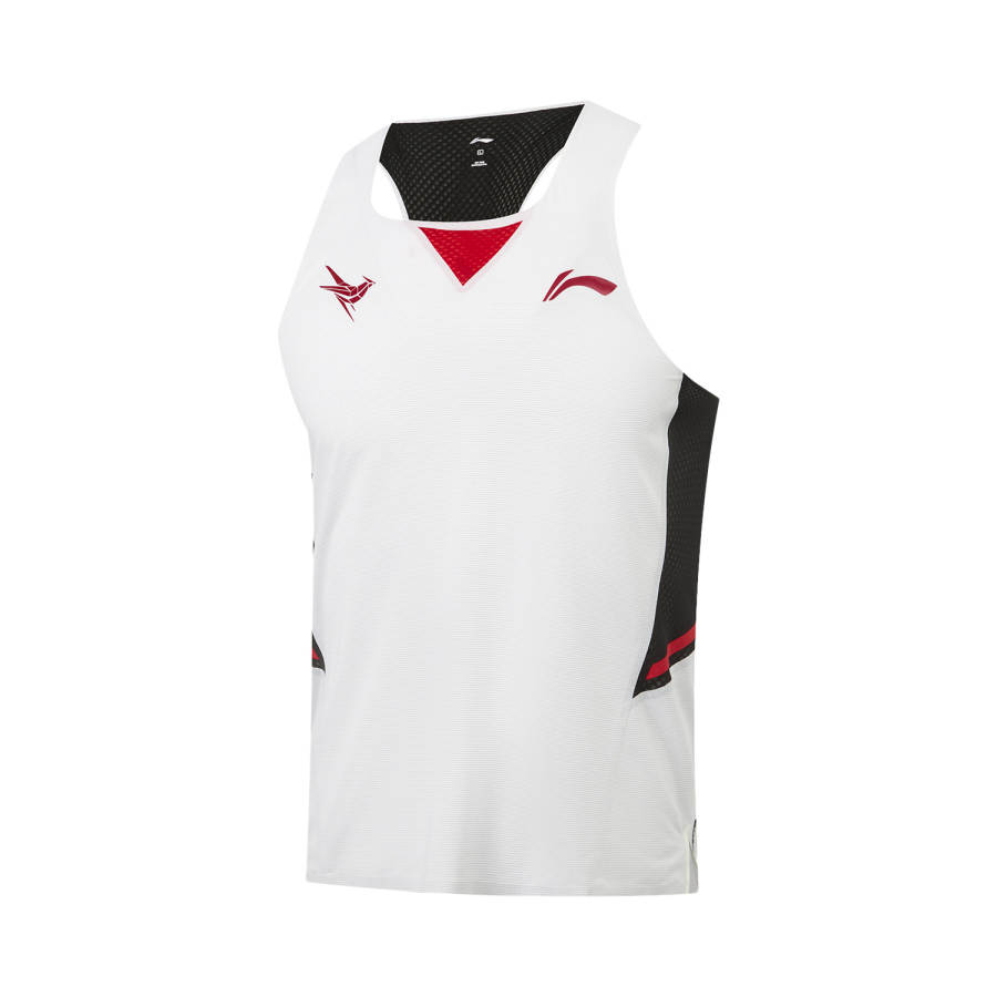 Li-Ning Li Ning Dragon Sparrow Running Tank Top Men's White Black Red