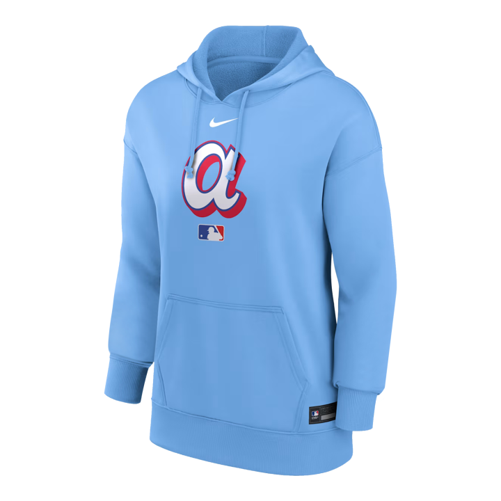 Nike Nike Atlanta Braves Authentic Collection City Connect Women's Nike Therma Mlb Pullover Hoodie