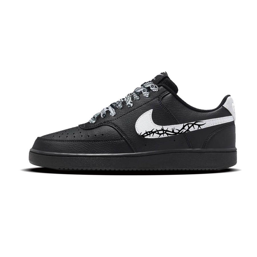 Nike Nike Court Vision 1 Thorn Synthetic Leather Abrasion Resistant Low top Skateboard Shoes Unisex