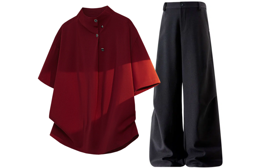 GWAF Shirt Matching Sets Unisex Half Turtleneck Moderate